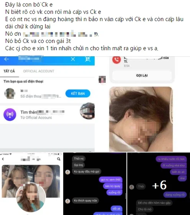 Tiểu tam gửi ảnh nóng cho vợ khiến dân tình choáng váng, kinh khủng hơn thế là đoạn chat: Cởi hết ra chưa... mân mê dần đi-1