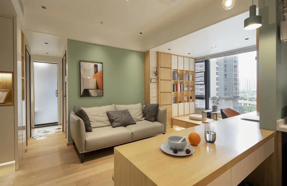 Căn hộ 41m2 và phương án cải tạo siêu hợp lý, diện tích dù nhỏ vẫn đảm bảo không gian sống thoải mái và tiện nghi-4