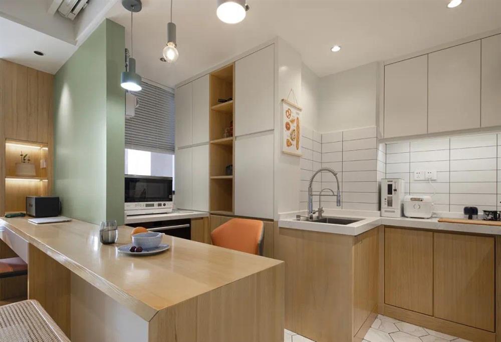 Căn hộ 41m2 và phương án cải tạo siêu hợp lý, diện tích dù nhỏ vẫn đảm bảo không gian sống thoải mái và tiện nghi-12