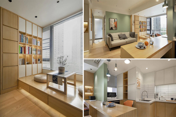 Căn hộ 41m2 và phương án cải tạo siêu hợp lý, diện tích dù nhỏ vẫn đảm bảo không gian sống thoải mái và tiện nghi-1