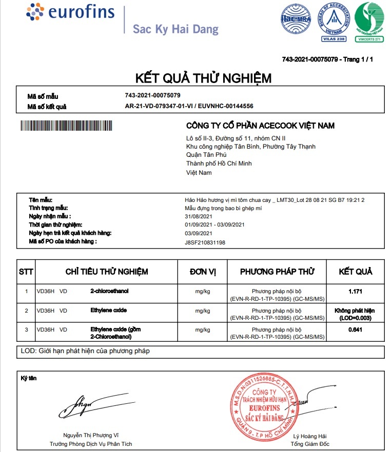 Mì Hảo Hảo bị thu hồi ở EU, nhà cung cấp dùng chất khử khuẩn nguyên liệu-1