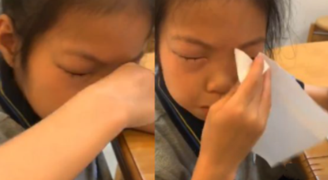 Bé gái 9 tuổi mắc chứng dị ứng lạ đời, hễ làm toán thì mắt lại sưng húp, dân mạng đưa ra suy đoán khiến phụ huynh hoang mang-4