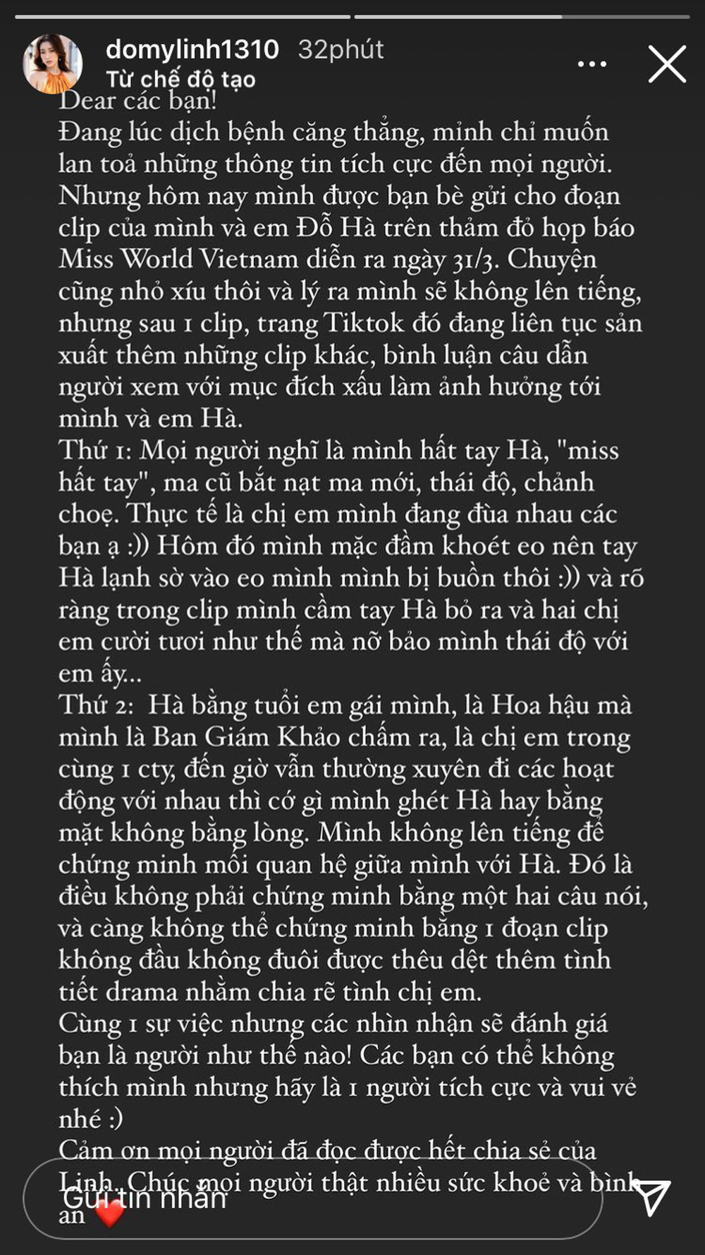 Đỗ Mỹ Linh lên tiếng khi bị chỉ trích chảnh chọe, bắt nạt Đỗ Thị Hà-1