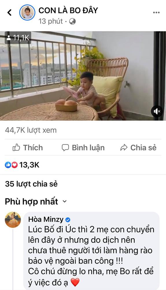 Hòa Minzy khoe con trai cực yêu nhưng dân mạng lại chỉ ra một điểm hết sức nguy hiểm ngay cạnh bé-4