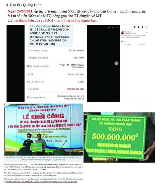 Xuất hiện loạt chi tiết nghi vấn trong sao kê từ thiện của mẹ Hồ Ngọc Hà: Dùng 3 số tài khoản luân chuyển tiền, giải ngân chậm 8 tháng?-4