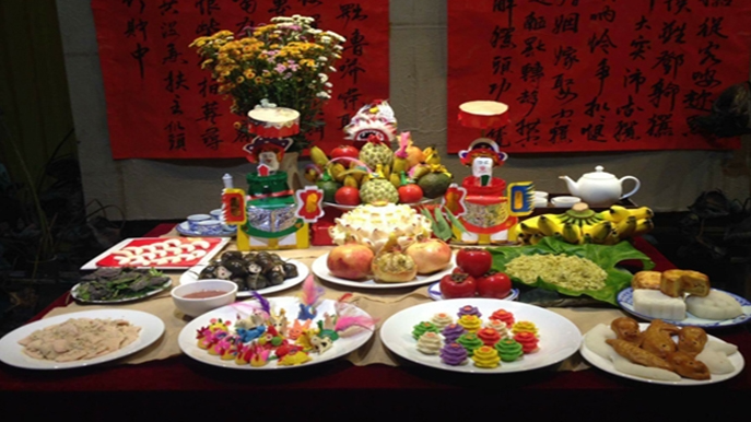 Chuẩn bị mâm lễ cúng rằm tháng 8 đầy đủ theo văn hóa truyền thống-3