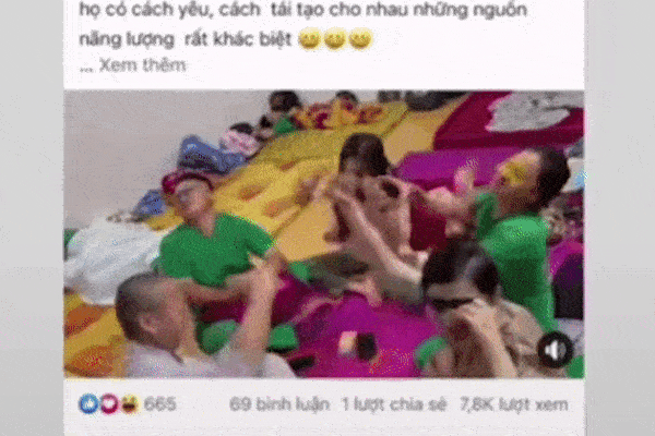 Bất ngờ xuất hiện clip Giang Kim Cúc cùng bạn bè trong đó có cả thầy chùa quay cuồng hò hét chửi tục?