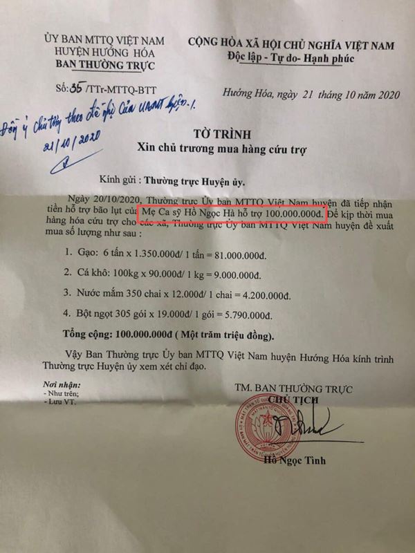 Đến mẹ Hà Hồ bị soi chi tiết gây tranh cãi, chỉ ghi tên cá nhân và con gái khi phát tiền trong đợt cứu trợ miền Trung?-5