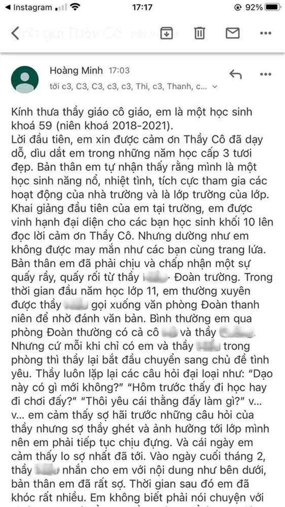 Sự thật bất ngờ vụ Thầy giáo Quảng Ninh bị tố quấy rối, nhắn tin tán tỉnh nữ sinh cấp 3: UBND TP đưa ra kết luận chính thức-2