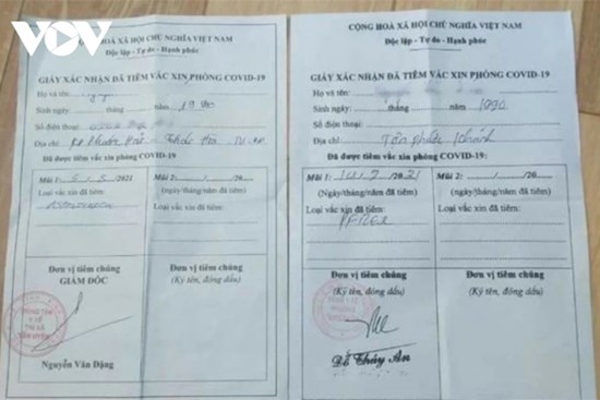 Làm rõ việc thanh niên ở Bình Dương nghi khai gian để được tiêm mũi 2 vaccine