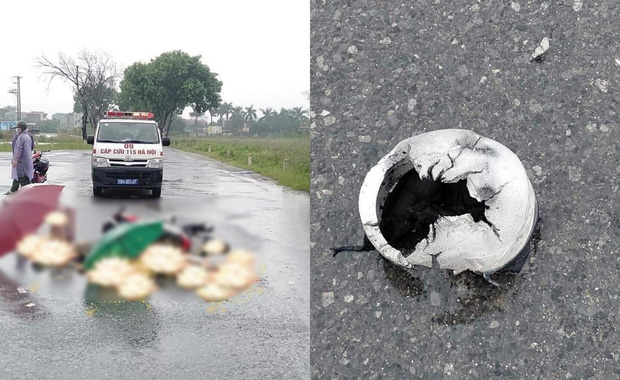 Hà Nội: Đôi nam nữ đi xe máy nghi bị sét đánh tử vong trên đường-1