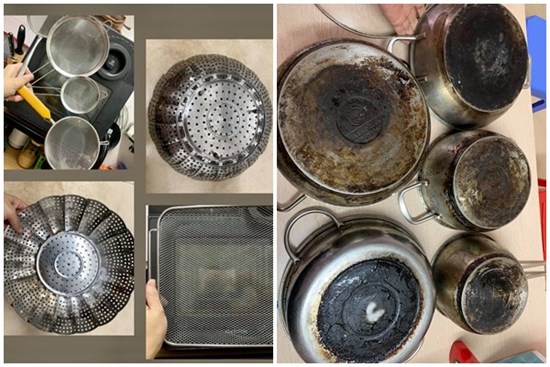 Mẹ đảm Hà Nội chia sẻ bí kíp tẩy trắng đồ bếp inox sáng bóng như mới