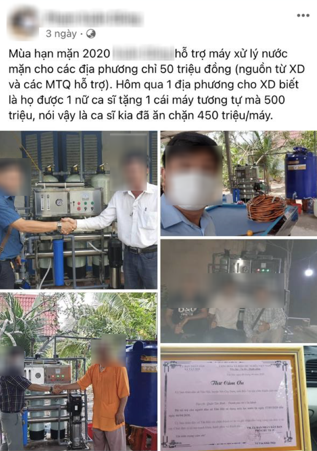 Rầm rộ chuyện Thuỷ Tiên bị tố ăn chặn 450 triệu với mỗi chiếc máy lọc nước cứu trợ hạn mặn, thực hư ra sao?-1