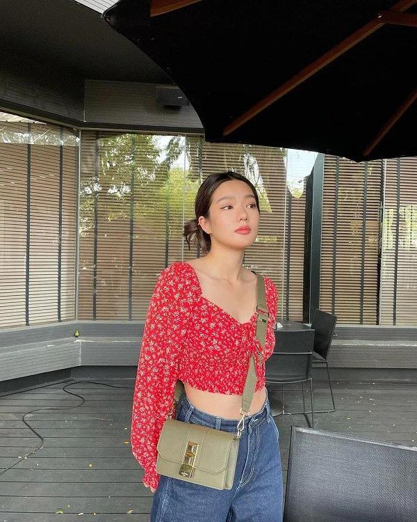 Mỹ nhân Thái Lan phối váy áo hoa đón thu không lo sến súa-9