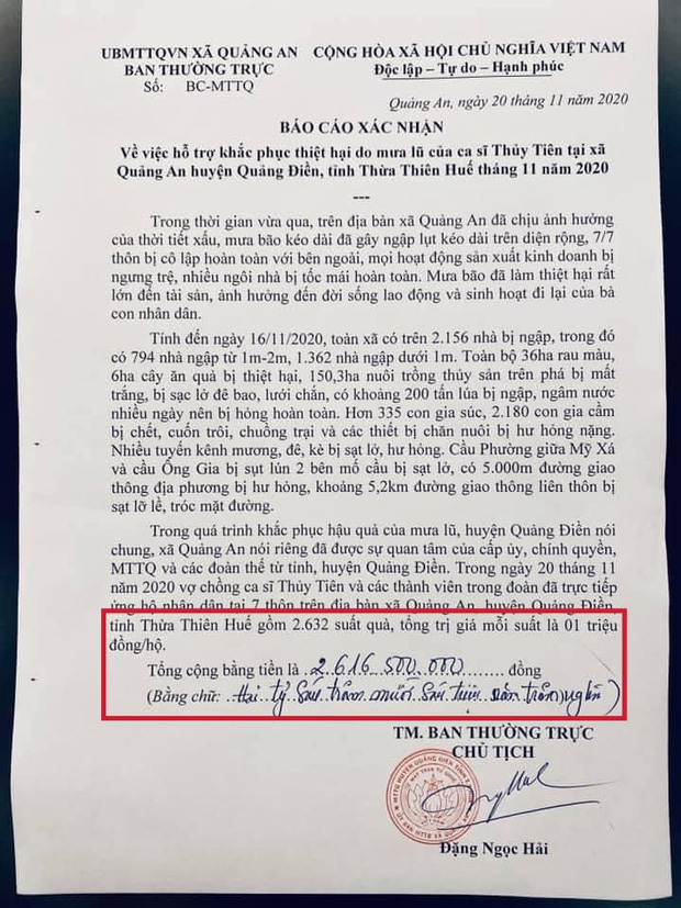Netizen soi bằng được lỗi trong giấy tờ của Công Vinh và Thuỷ Tiên: Không rõ ngày tháng, số tiền bằng số và chữ khác nhau?-1