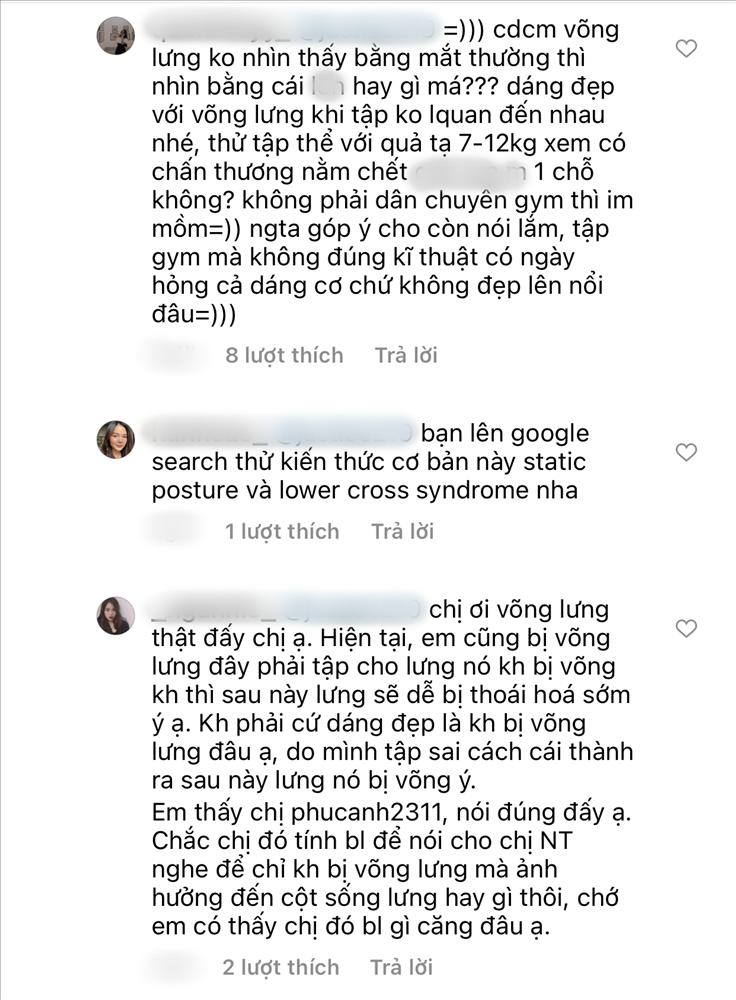 Lệ Quyên squat sai, dễ hỏng cột sống vẫn một mực cãi đúng-7