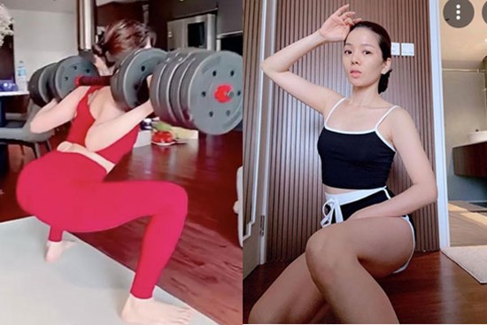 Lệ Quyên squat sai, dễ hỏng cột sống vẫn một mực cãi đúng