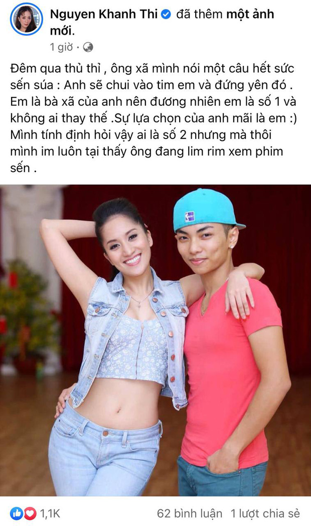 Khánh Thi đăng ảnh khẳng định chủ quyền, hé lộ câu nói sến sẩm của Phan Hiển sau lùm xùm: Em là số 1 không ai thay thế-2