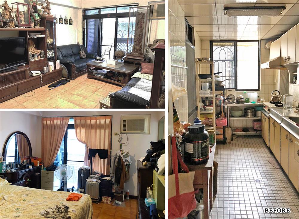 Căn hộ cũ kỹ xuống cấp với đồ đạc lộn xộn được biến hình thành không gian tinh tế, hiện đại dành cho vợ chồng trẻ-1