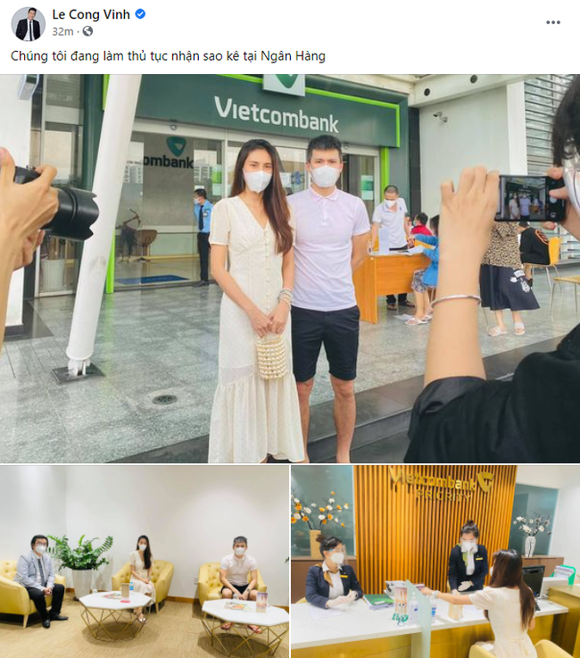 Công Vinh có chia sẻ đầu tiên khi cùng Thủy Tiên tới ngân hàng-1