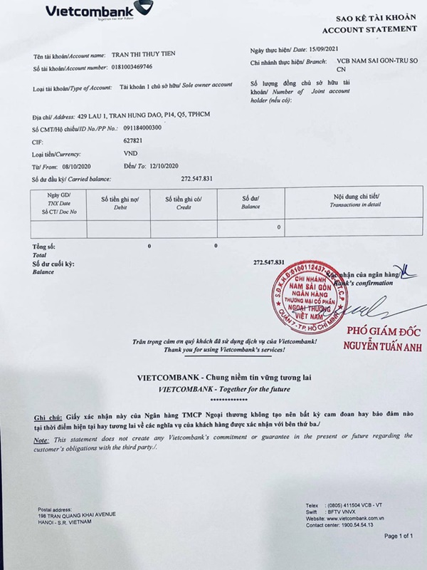 Thuỷ Tiên công bố 18.000 trang sao kê ngân hàng, làm rõ các khoản thu - chi và chốt 1 ý đặc biệt quan trọng-2