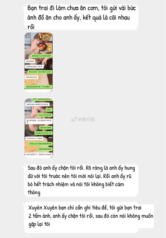 Gửi cho anh người yêu 2 bức ảnh, cô gái ngỡ ngàng vì bị chặn trong nháy mắt, xem nội dung xong ai cũng ngán ngẩm block là đúng-1