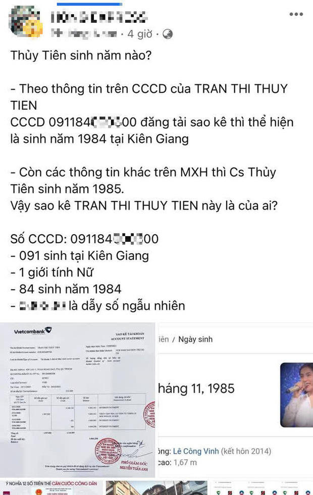 Netizen soi chi tiết tranh cãi về năm sinh của Thuỷ Tiên: Thông tin nào mới là thật?-1