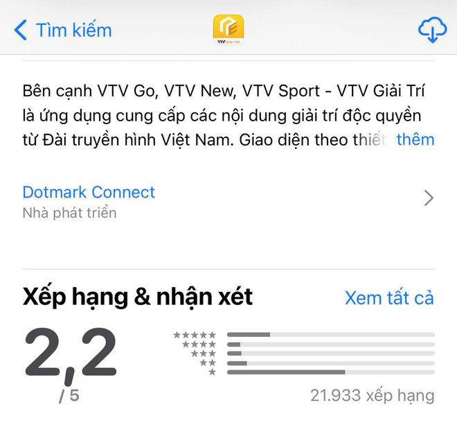 Một loạt ứng dụng của VTV nhận bão đánh giá 1 sao sau các phóng sự về lùm xùm tiền từ thiện, sao kê của nghệ sĩ-4