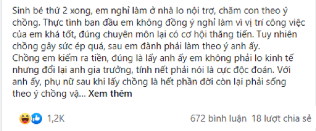 Tuyên bố vợ có như không rồi chồng phải nhận ngay quả đắng tê tái với màn nổi loạn của vợ-1
