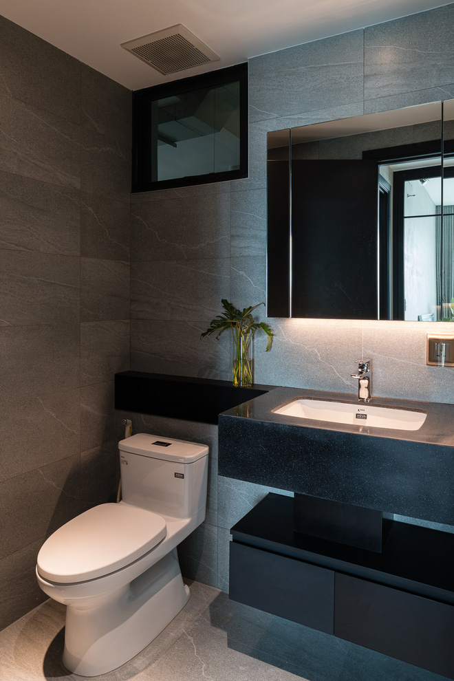 Căn hộ 68m2 phá bỏ hết góc cạnh để thay bằng những đường cong cực ảo, không tham màu sắc những vẫn chất miễn bàn-18