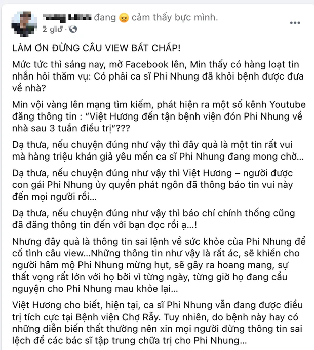 Rộ tin Việt Hương đến tận bệnh viện đón Phi Nhung sau 3 tuần trị Covid-19, sự thật được hé lộ!-1