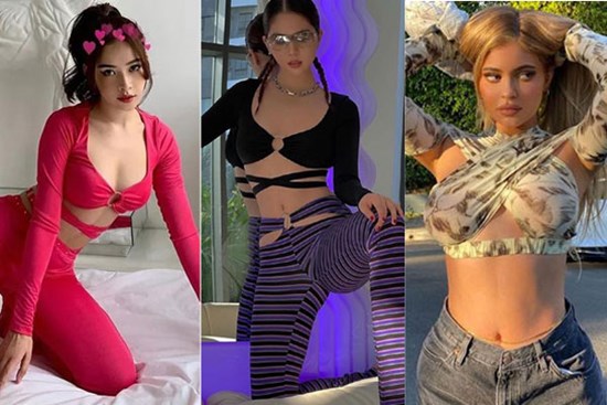 Chi Pu, Ngọc Trinh học sao Hollywood mốt áo khoe ngực táo bạo