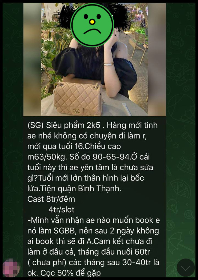 Đột nhập group ngã giá thân xác của các bé 2k4 - 2k5 tìm người bao nuôi: Hét giá 150 triệu/đêm, đặt cọc 50% để gặp, boom hàng thì sale-10