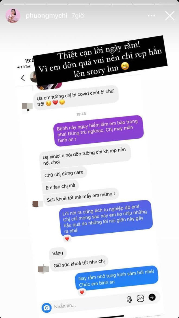 Netizen kém duyên đùa Phương Mỹ Chi qua đời vì Covid-19, chính chủ đáp trả-1