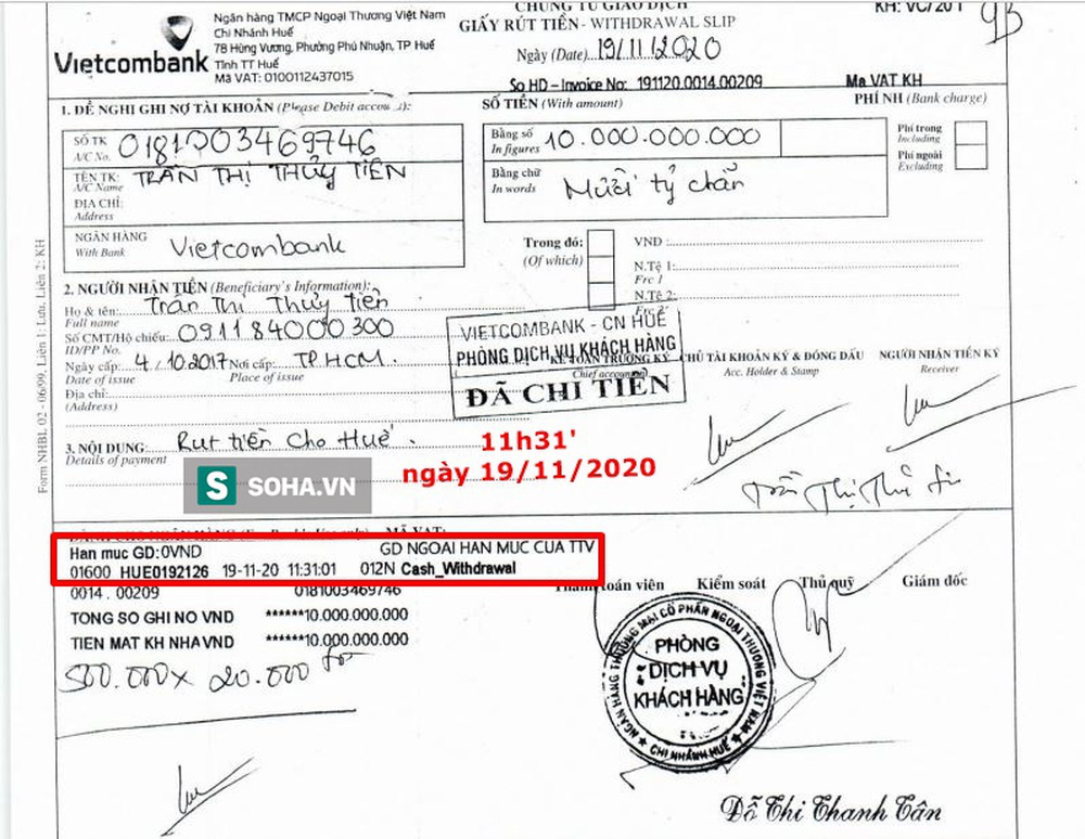 Thủy Tiên sáng rút 20 tỷ tiền mặt ở Sài Gòn, trưa rút 10 tỷ tại Huế, dân mạng phân tích 3 điểm bất thường-3
