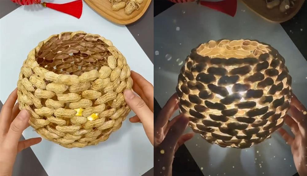 Ăn lạc xong đừng vứt vỏ đi, mẹ không cần khéo tay cũng có thể làm cho con chiếc đèn ngủ handmade phong cách retro xịn sò này-2