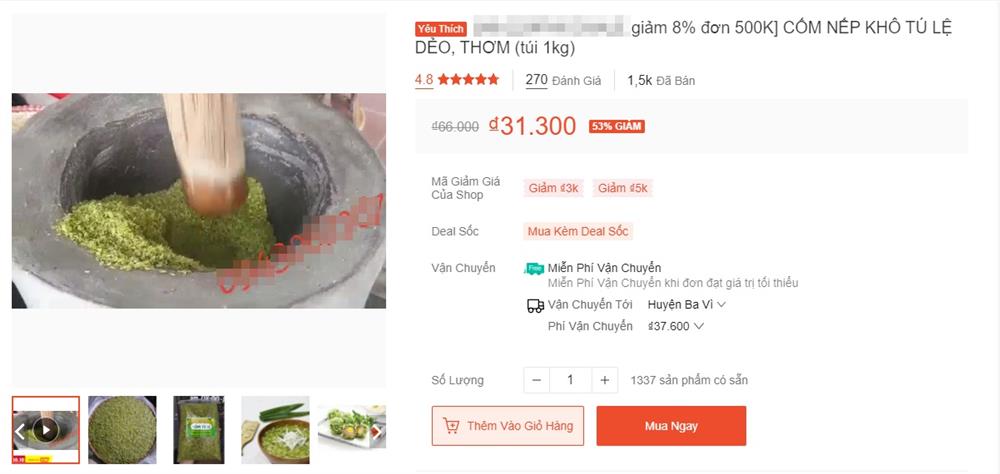 Cốm xanh Lệ Tú đặc sản Tây Bắc vào mùa rẻ chưa từng có giá bán chợ mạng chỉ 50 ngàn/kg-2