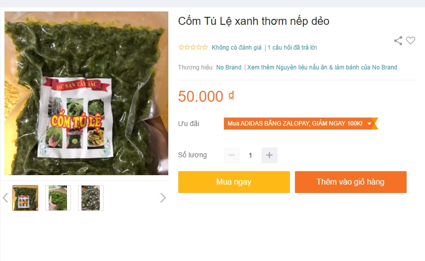 Cốm xanh Lệ Tú đặc sản Tây Bắc vào mùa rẻ chưa từng có giá bán chợ mạng chỉ 50 ngàn/kg-4