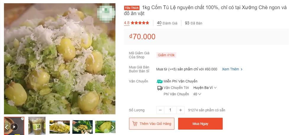 Cốm xanh Lệ Tú đặc sản Tây Bắc vào mùa rẻ chưa từng có giá bán chợ mạng chỉ 50 ngàn/kg-5