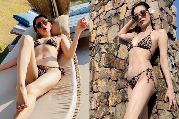 Tuổi 40, Lệ Quyên tự tin diện áo tắm khoe nửa bầu ngực-9