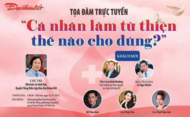 Xôn xao thông tin Thuỷ Tiên và Phan Anh cùng xuất hiện trong 1 buổi toạ đàm trực tuyến về từ thiện-1
