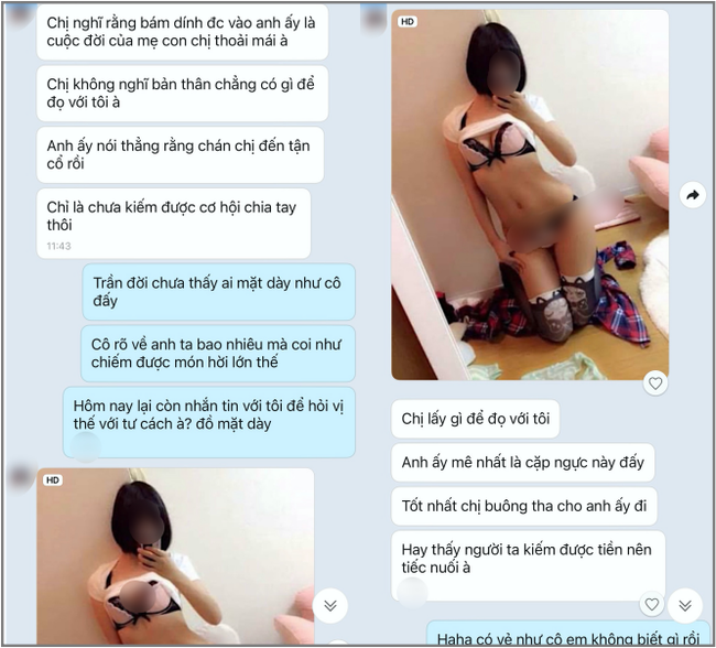 Tiểu tam gửi ảnh nóng mắt, nhắn tin cho chính thất khiêu khích: Chị lấy gì đọ với tôi” rồi nhận màn phản đòn khiến cặp đôi phản bội thân bại danh liệt!-2