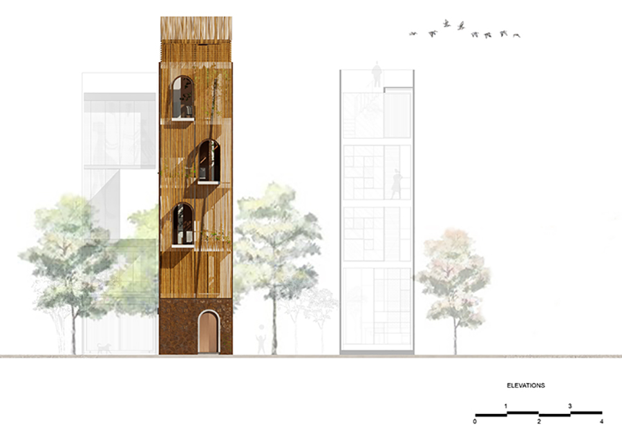 Nhà ống hướng Tây nhưng vẫn xanh mát của cô chủ mê làm vườn-1