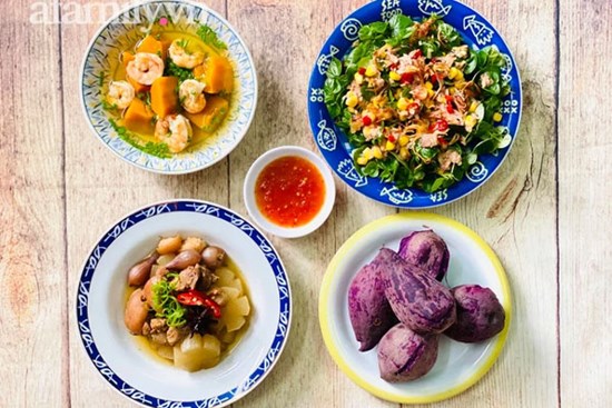 Thực đơn cơm tối chưa tới 100k mà món nào cũng ngon lành hấp dẫn