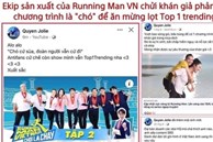 Dân mạng đồng loạt vote 1 sao cho page của công ty sản xuất Running Man tại Việt Nam sau khi bị cho là có phát ngôn chửi khán giả là “chó”