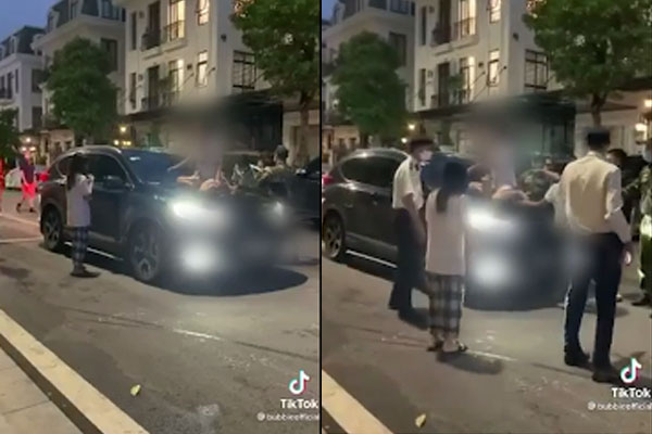 Đánh ghen rùm beng Hồ Tây: Vợ bắt quả tang chồng với bồ trong ô tô nổi cơn điên túm chặt tay tiểu tam sexy lôi bằng được ra ngoài xử lý-2