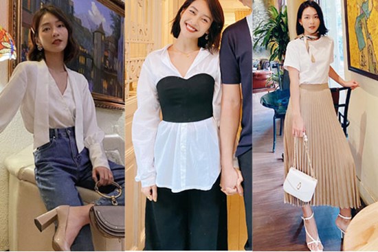 Khả Ngân trong 11 Tháng 5 Ngày có loạt cách diện áo trắng vừa đẹp vừa sang để nàng công sở copy theo
