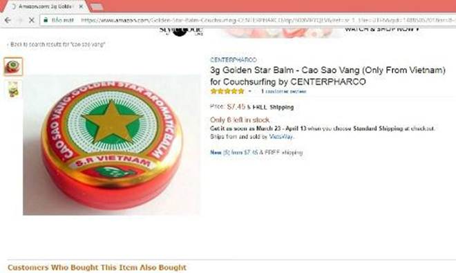 Cao Sao Vàng 3.000 đồng/hộp ở Việt Nam đang gây sốt ở nhiều nước, sốc nhất giá bán cao nhất lên đến 1,4 triệu đồng/hộp-2