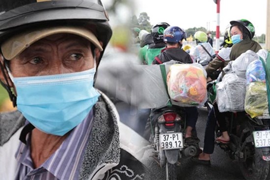 Cả trăm người ùn ùn tự ý rời TP.HCM về quê bằng xe máy: “Nguyện vọng của tôi là muốn đưa tro cốt của vợ về với quê nhà”