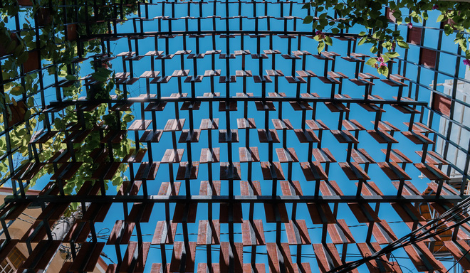 Xiêu lòng với ngôi nhà 30m2 sâu trong hẻm nhỏ Sài Gòn, mặt tiền toàn gạch gốm hút gió và ánh sáng trên cả tuyệt vời-6